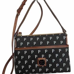 Dooney & Bourke Black and Brown Patterned Crossbody Bag